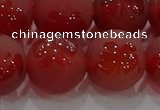 CAG8916 15.5 inches 12mm round matte red agate beads wholesale