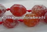 CAG9065 15.5 inches 15*20mm nuggets fire crackle agate beads