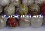 CAG9115 15.5 inches 14mm round Mexican crazy lace agate beads