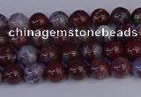 CAG9120 15.5 inches 4mm round red lightning agate beads