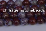 CAG9121 15.5 inches 6mm round red lightning agate beads