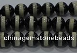 CAG9132 15.5 inches 6mm round tibetan agate beads wholesale