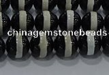 CAG9133 15.5 inches 8mm round tibetan agate beads wholesale