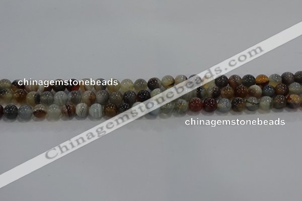 CAG9148 15.5 inches 6mm round line agate beads wholesale