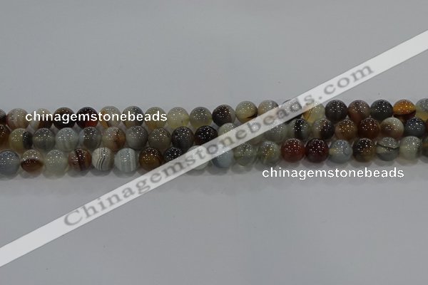 CAG9149 15.5 inches 8mm round line agate beads wholesale