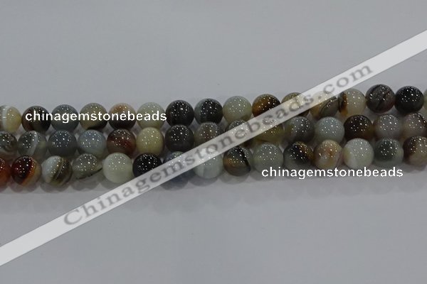 CAG9151 15.5 inches 12mm round line agate beads wholesale