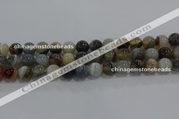 CAG9152 15.5 inches 14mm round line agate beads wholesale
