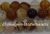 CAG9156 15.5 inches 8mm round line agate beads wholesale