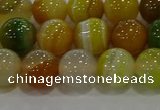 CAG9165 15.5 inches 10mm round line agate beads wholesale