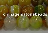 CAG9167 15.5 inches 14mm round line agate beads wholesale