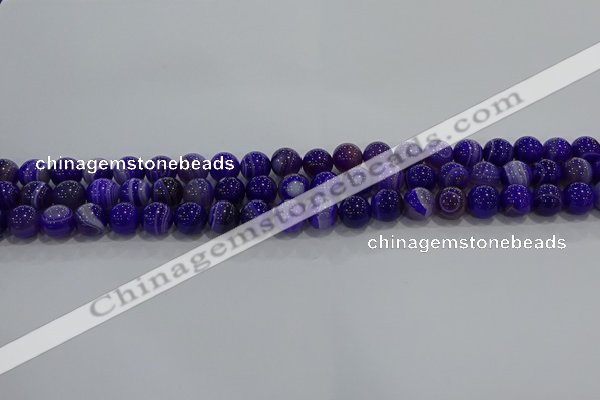 CAG9170 15.5 inches 6mm round line agate beads wholesale