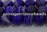 CAG9171 15.5 inches 8mm round line agate beads wholesale