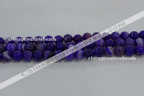 CAG9172 15.5 inches 10mm round line agate beads wholesale