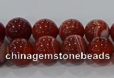 CAG9177 15.5 inches 6mm round line agate beads wholesale