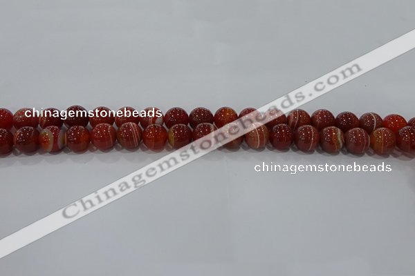 CAG9177 15.5 inches 6mm round line agate beads wholesale