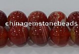 CAG9178 15.5 inches 8mm round line agate beads wholesale