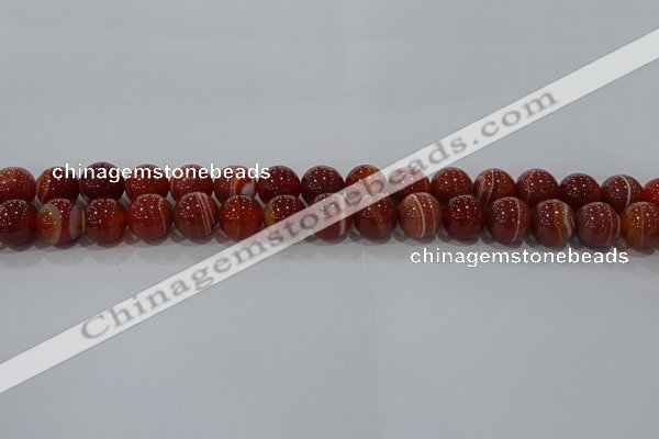 CAG9178 15.5 inches 8mm round line agate beads wholesale