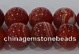 CAG9180 15.5 inches 12mm round line agate beads wholesale