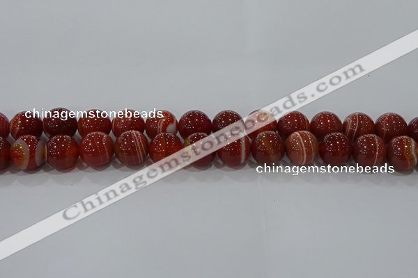 CAG9180 15.5 inches 12mm round line agate beads wholesale