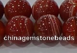 CAG9182 15.5 inches 16mm round line agate beads wholesale