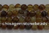 CAG9192 15.5 inches 4mm round line agate gemstone beads