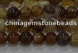 CAG9193 15.5 inches 6mm round line agate gemstone beads