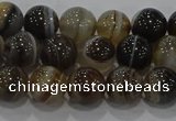 CAG9194 15.5 inches 8mm round line agate gemstone beads