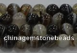 CAG9202 15.5 inches 6mm round line agate gemstone beads