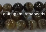 CAG9203 15.5 inches 8mm round line agate gemstone beads