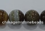 CAG9207 15.5 inches 16mm round line agate gemstone beads