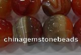 CAG9235 15.5 inches 16mm faceted round line agate beads wholesale