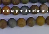 CAG9281 15.5 inches 6mm round matte ocean jasper beads wholesale