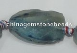 CAG931 16 inches rough agate gemstone nugget beads wholesale