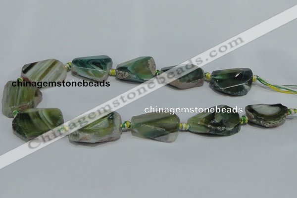 CAG932 16 inches rough agate gemstone nugget beads wholesale