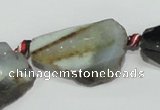 CAG933 16 inches rough agate gemstone nugget beads wholesale