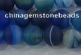 CAG9333 15.5 inches 10mm round matte line agate beads wholesale