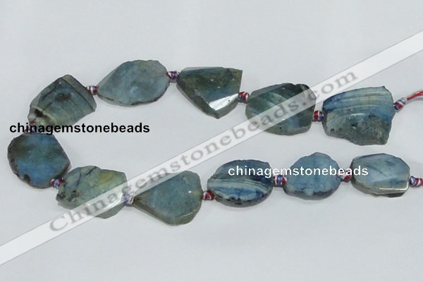 CAG934 16 inches rough agate gemstone nugget beads wholesale