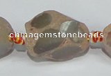 CAG935 16 inches rough agate gemstone nugget beads wholesale