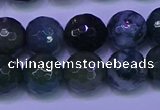 CAG9364 15.5 inches 12mm faceted round moss agate beads wholesale