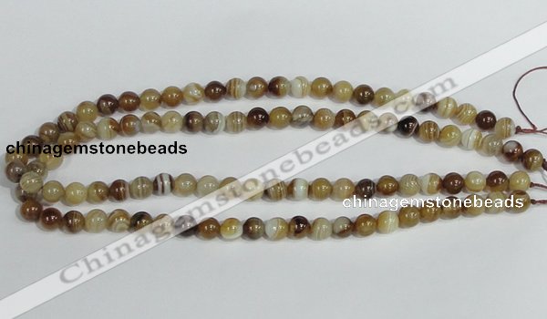 CAG937 16 inches 8mm round madagascar agate gemstone beads