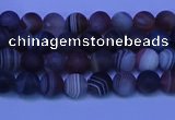 CAG9370 15.5 inches 4mm round matte botswana agate beads