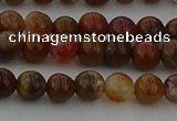 CAG9391 15.5 inches 6mm round red moss agate beads wholesale