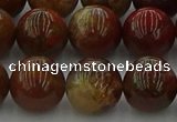 CAG9394 15.5 inches 12mm round red moss agate beads wholesale