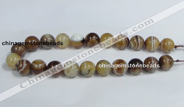 CAG942 16 inches 18mm round madagascar agate gemstone beads