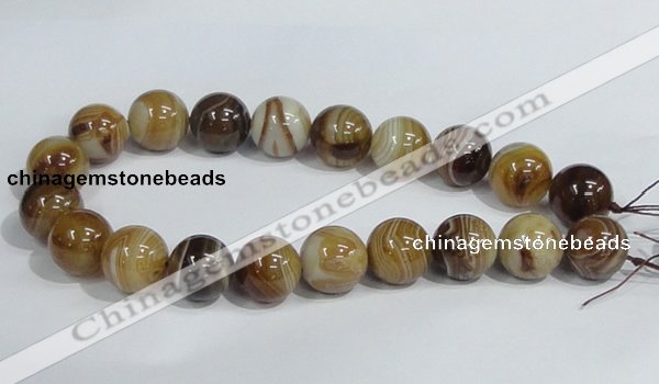 CAG943 16 inches 20mm round madagascar agate gemstone beads