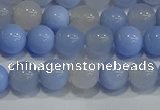 CAG9446 15.5 inches 6mm round blue agate beads wholesale