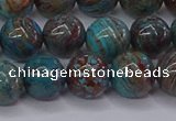 CAG9473 15.5 inches 8mm round blue crazy lace agate beads