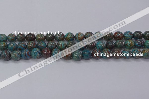 CAG9473 15.5 inches 8mm round blue crazy lace agate beads