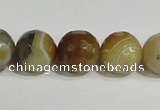 CAG948 16 inches 14mm faceted round madagascar agate gemstone beads