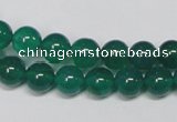 CAG954 15.5 inches 8mm round green agate gemstone beads wholesale